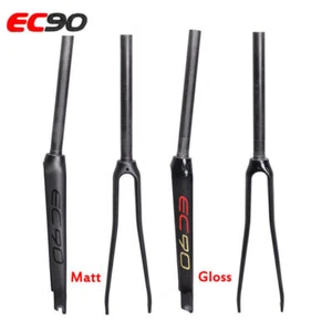 Horquilla EC90 700C fibra de carbono bicicleta de carretera Fixed Gear horquillas delanteras 28,6 mm súper ligera - Imagen 1 de 13