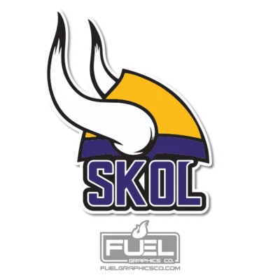 Minnesota Vikings SKOL NFL Football Premium Vinyl Decal Sticker - SKOL Vikes! - Image 1 of 3