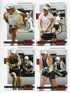 2005 Ace Signature - 4 Tennis Cards Lot Kuznetsova Dementieva Petrova Douchevina - Picture 1 of 1