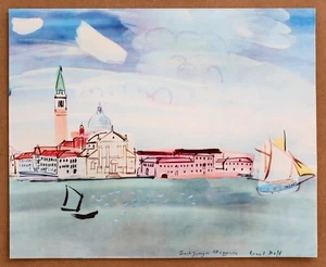 Litografía Raoul Dufy San Giorgio Maggiore Rara Vintage Original 1a Edición Limitada - Imagen 1 de 2