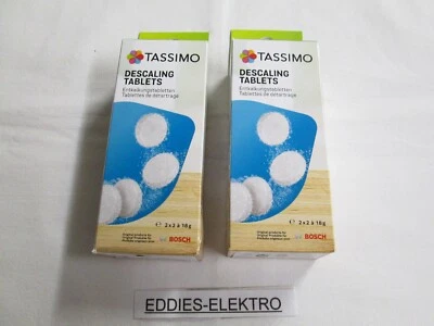 2x Bosch TCZ6004 Entkalkungstabletten für TASSIMO Kaffeeautomaten für 4 Entkalku