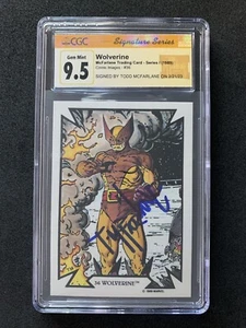 1989 Marvel Comic Images Wolverine By Todd McFarlane Auto CGC 9.5 Signature - Picture 1 of 2