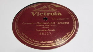 PASQUALE AMATO VICTOR 78 RPM RECORD 88327 CARMEN - Bild 1 von 1