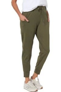 NWOT Zuda Z-Move Momentum Joggers XL Deep Olive Tapered Leg Drawstring Pockets - Picture 1 of 7