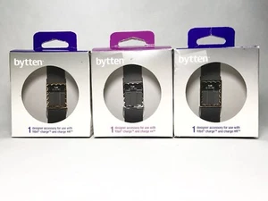 Accesorio de diseño Bytten para Fitbit Charge & Charge HR Chloe - Lote/3 dorados/plateados - Imagen 1 de 12