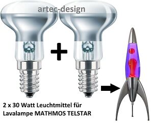 2 x Glühlampe Leuchtmittel Glühbirne für Lavalampe MATHMOS TELSTAR 30W NEU + OVP