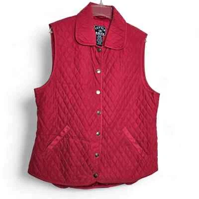 Cutter & Buck Women's Red Quilted Vest Size M - Image 1 of 4