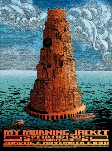 My Morning Jacket Poster Signed and Numbered Mint Offset Paradiso 2008 - Image 1 of 1