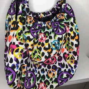 Bolso de mano grande colorido Peace HOBO BOLSO bolso hippie 2 correas correa - Imagen 1 de 8