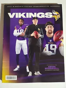 Official 2022 Minnesota Vikings Yearbook Justin Jefferson Adam Thielen O'Connell - Picture 1 of 1