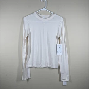 Athleta Women's Ascent Seamless Top Size Medium Color Magnolia White NWT - Picture 1 of 8