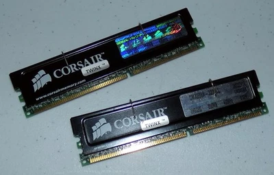 Corsair Xtreme Memory Speed XMS3200 256/400 TwinX RAM Stick Match Pair pc3200 - Image 1 of 2