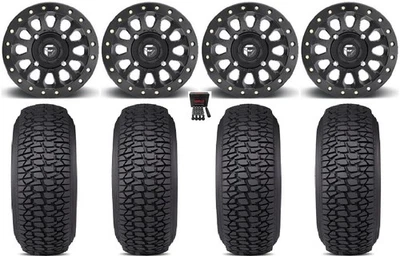 Fuel Vector Beadlock 15" Wheels Bk 32" Regulator 2 Tires Polaris Sportsman / - Image 1 of 4