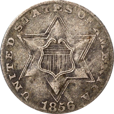1856 Three (3) Cent Silver - Image 1 of 2