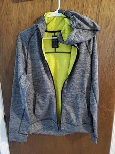 Chaqueta con Capucha American Eagle AE Active Flex Cremallera Completa Para Hombre’s M Gris/Negro - Imagen 1 de 13