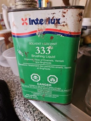Líquido de cepillado disolvente Interlux 333 para esmalte Barnishe Brightside Quart 333 Foto 1 de 3