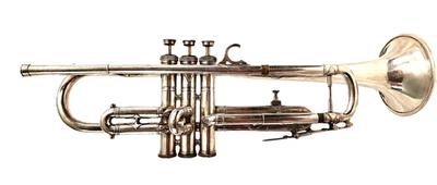 Trompeta enchapada en plata Couesnon Francia París vintage años 70 Bb tubo de plomo invertido Foto 1 de 4