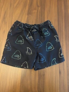 Tea Collection Boys Swim Trunks Size 6 Sharks - Picture 1 of 2
