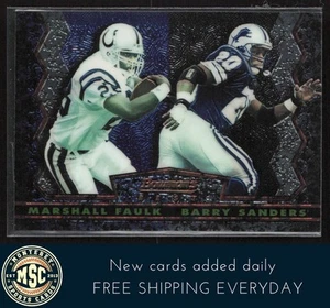 Marshall Faulk / Barry Sanders 1994 Stadium Club Bowman's Best #19 NM+ - Picture 1 of 2