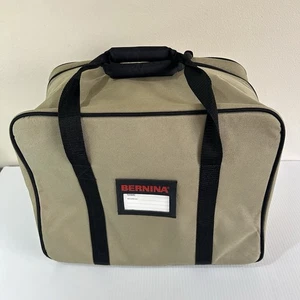 Bernina Original-Zubehör-Hersteller weiche Seitenabdeckung Nähmaschine Tragetasche Tasche 16 x 12 x 10 hellbraun - Bild 1 von 12