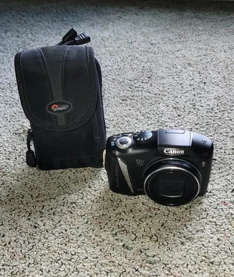 Canon PowerShot SX130 IS Digital Camera Black 12 MP - 3" Display 12x Zoom TESTED - Image 1 of 4