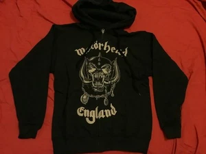 Motörhead England (Gold Small Only) Motorhead Full Zip Zipped HOODY HOODIE - Picture 1 of 3