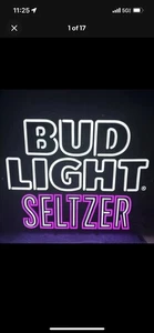 Bud Light Seltzer LED Schild wechselt 4 verschiedene Farben 24x22 Neu - Bild 1 von 11