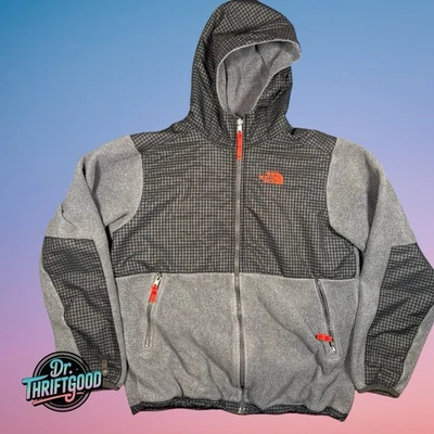 The North Face Grey Zip Hooded Polartec Fleece Boys XL - Image 1 of 4