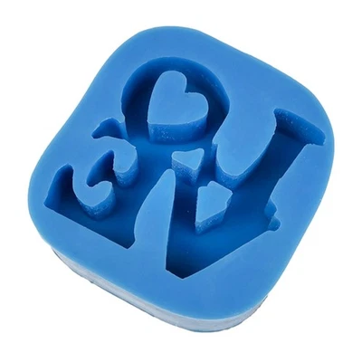 Love Heart Sign Letter Shape Silicone Mold for DIY Fondant Cake Chocolate Molds - Image 1 of 4