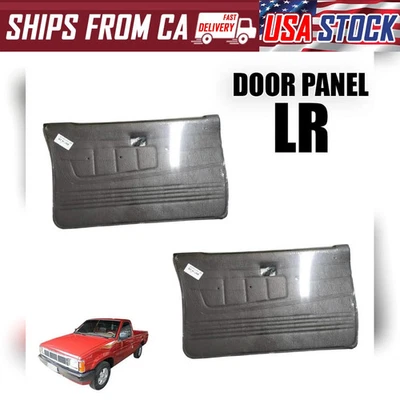 Par de paneles de puerta interiores delanteros grises para camioneta Nissan Navara D21 TD BDI Ute Foto 1 de 4