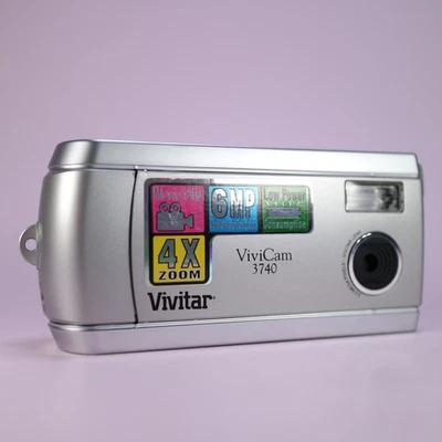 Vivitar Digital Camera Vivicam 3740 6.0MP Silver Tested - Image 1 of 4