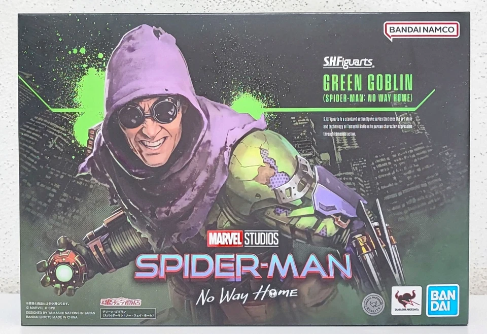 Bandai S. H. Figuarts Spider-Man No Way Página de Inicio Verde Goblin