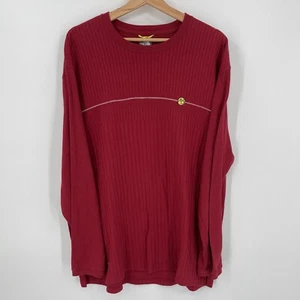 Pullover térmico The North Face para hombre cuello redondo talla XL acanalado serie A5 rojo informal - Imagen 1 de 6