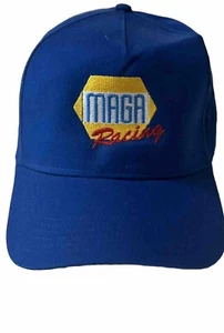 MAGA RACING Baseball Cap OSFA Strap Muscle Car blau und gelb Mütze Trump? - Bild 1 von 9