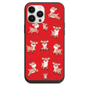 Funda de teléfono con diseño de renos juguetona más linda para iPhone 7 8 X XS XR SE 11 12 13 14 - Imagen 1 de 31