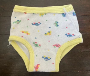 Pantaloni da allenamento vintage sicurezza intimo ragazzo taglia 3 grandi giallo pastello auto - Foto 1 di 4
