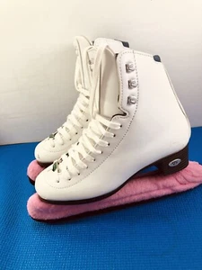 Riedell 119W Emerald Luna Damen/Mädchen Eiskunstlauf Schlittschuhe US Größe 4 1/2 Medium - Bild 1 von 9