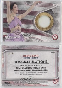 2018 US Olympic & Paralympic Team and Hopefuls Silver /99 Meryl Davis Rookie RC
