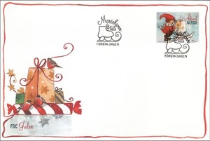 Christmas Gnome Elf Sailing And Skating Immonen Aland Finland Mint FDC 2012 - Picture 1 of 1
