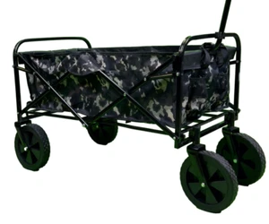 Carrello pieghevole per festival carrello giardino campeggio spiaggia rimorchio pesca - Foto 1 di 21