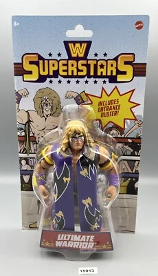 WWE Superstars Ultimate Warrior 6” Action Figure w/ Entrance Duster WWF NEW #2 - Image 1 of 2