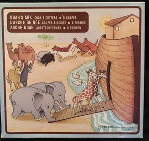 8 Vintage 1981 Fox Run Noahs Ark Metal Cookie Cutters Complete Set Original Box - Picture 1 of 9