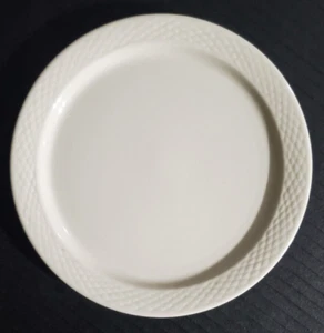 VTG Delco China TableWare Bread Plate - White with diamond hatch pattern on trim - Picture 1 of 4
