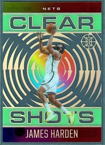 Panini Illusions James Harden Clear Shots Emerald #11 Nets SP 2020-21 - Imagen 1 de 2