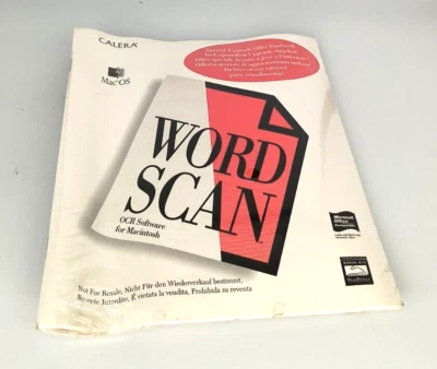 VINTAGE NEW SEALED 1995 CALERA WORDSCAN OCR SOFTWARE FOR MAC OS APPLE RM4-SW2 - Image 1 of 3