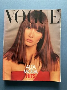 VOGUE Italia Magazine ALTA MODA 1993 CARLA BRUNI Kate Moss HELENA CHRISTENSEN - Picture 1 of 14