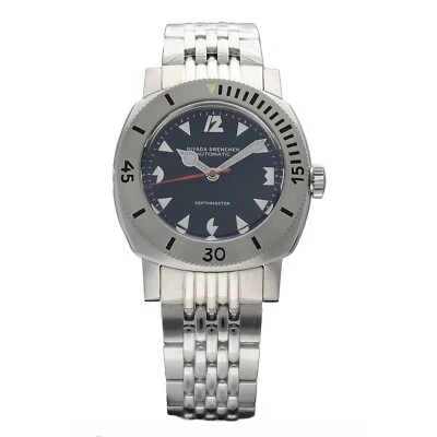 Nivada Grenchen 14102A04 Depthmaster Steel 39mm Black Dial Automatic Men's Watch - Image 1 of 4