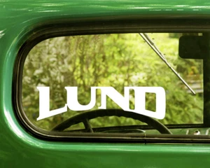 2 LUND BOATS DECALs Sticker For Car Window Bumper Bogo Truck Rv - Picture 1 of 1