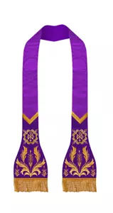 Geistliches besticktes römisches Stola Gewand - Liturgisches Gewand - Bild 1 von 15
