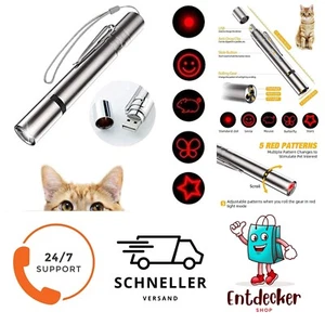 LED Pointer für Katzen 7 in 1 USB Wiederaufladbar Interaktives Spielzeug - Bild 1 von 1